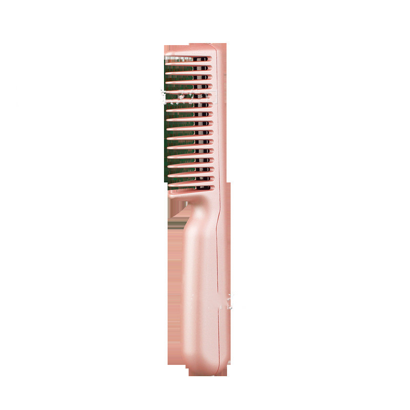 2 In 1 Wireless Straight Hair Comb Portable USB Charging Negative -Ion Smoothing Straightener Curling Comb Hair Brush - Image 5